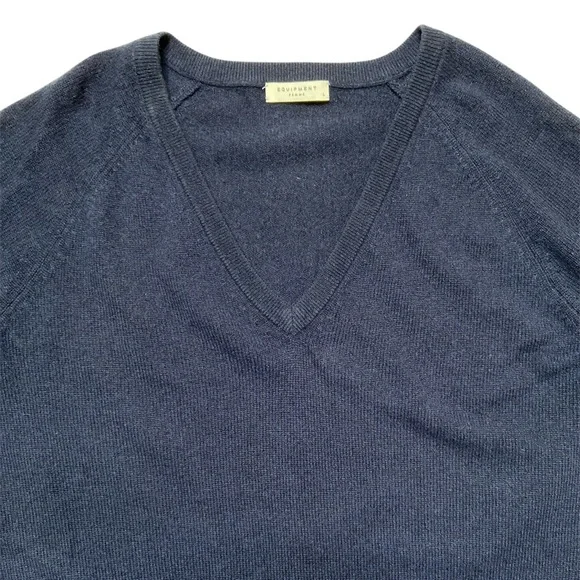 Equipment Femme Cashmere Asher V Neck Sweater Size Large